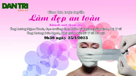 Toạ đàm trực tuyến: vấn đề làm đẹp thế nào là an toàn